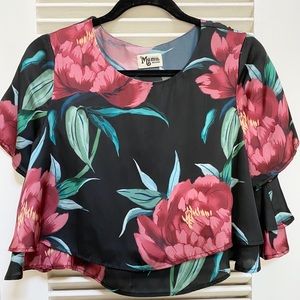 Rose floral crop top | Show Me Your Mumu